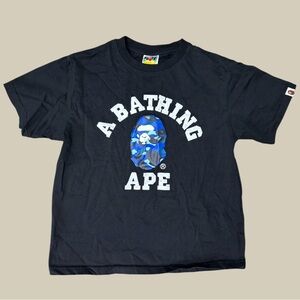 BAPE Graphic Tee Camo Ape Kids L